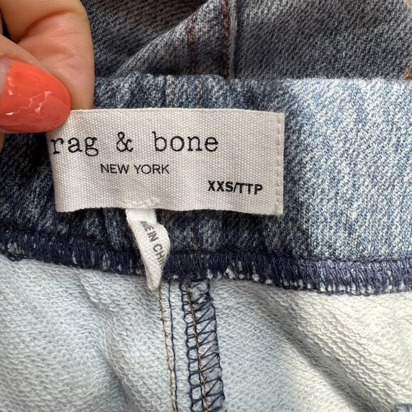 NWT Rag & Bone Miramar Terry Jogger Pants Jeans Printed Denim Size XXS - Picture 6 of 10